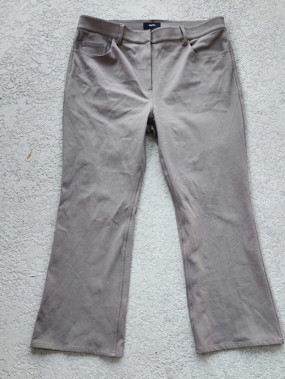 Theory Neutral Taupe Flare Pants - Picture 5 of 16
